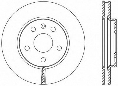 OPEN PARTS bdr249820 -  Тормозной диск